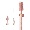 Brosse électrique silicone biberon rotatif nettoyage automatique tétine paille set