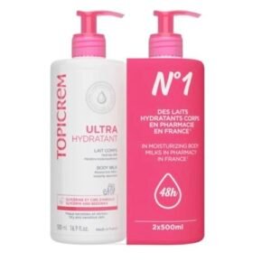 TOPICREM DUO Lait Ultra-hydratant - 500 ML - Blanc